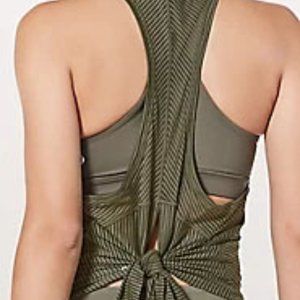 Lululemon Miles Ahead Tank Top Sage Size 8